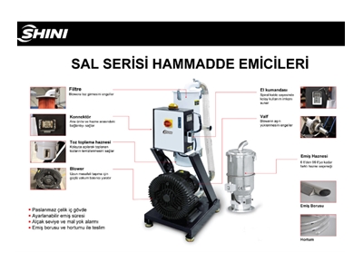 SAL 5HP UG Yüksek Kapasiteli Ayarlanabilir Hammadde Emici - 9