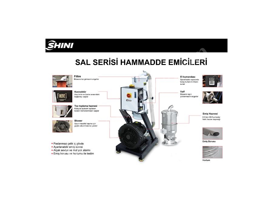 SAL 10HP UG Ayarlanabilir Hammadde Emici 