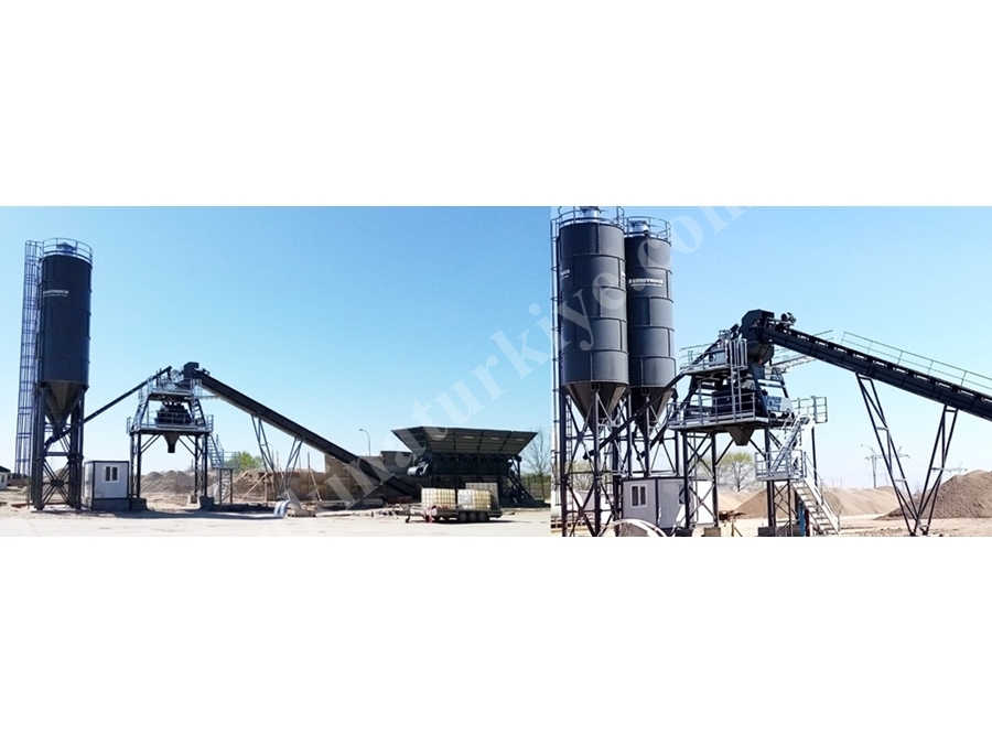 100 m³ / Saat Üretim Kapasitesi Sabit Tip Beton Santrali