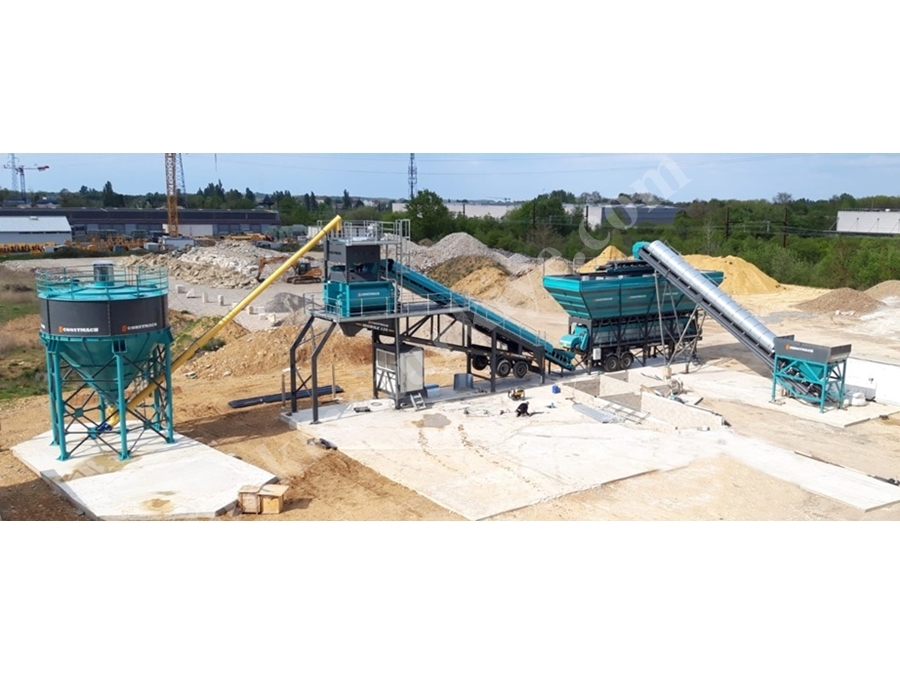 120 M³ / Saat Üretim Kapasitesi Mobil Beton Santrali