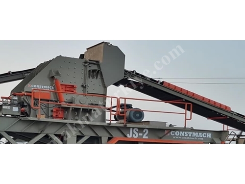 Max 250 Ton / Saat Kapasiteli Sekonder Darbeli Kırıcı