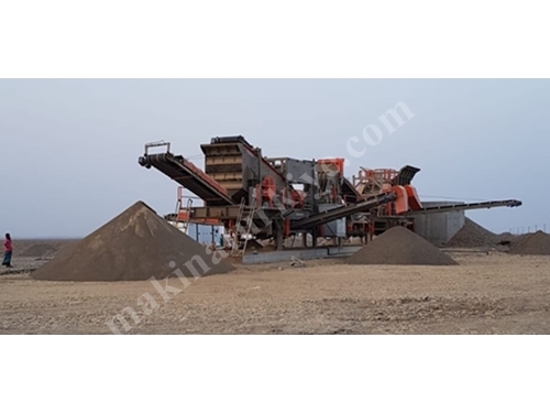 Max 150 Ton / Saat Üretim Kapasitesi Mobil Kırma Tesisi