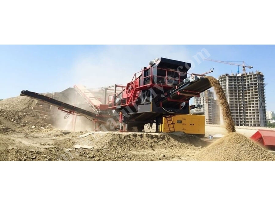 Max 200 Ton / Saat Mobil Kireç Taşı Kırma Tesisi