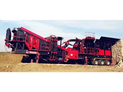 Max 300 Ton / Saat Kapasiteli Mobil Kireç Taşı Kırıcı - 0