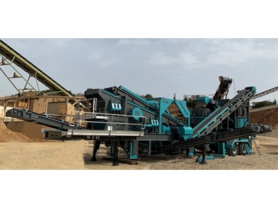 Max 150 Ton / Saat Üretim Kapasitesi Mobil Kum Kırma Makinesi
