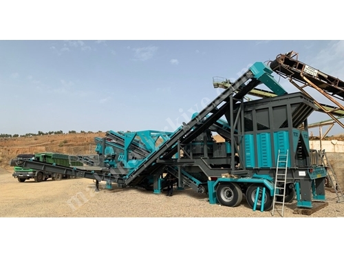 Max 200 Ton / Saat Kapasiteli Mobil Kum Kırma Tesisi