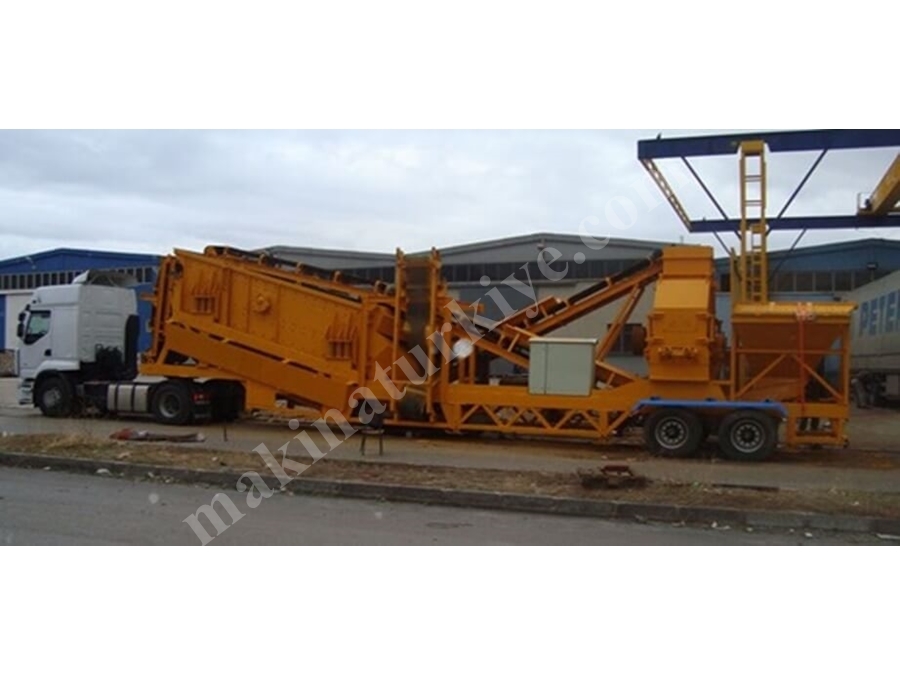 Max 250 Ton / Saat Üretim Kapasiteli Mobil Kırma Tesisi