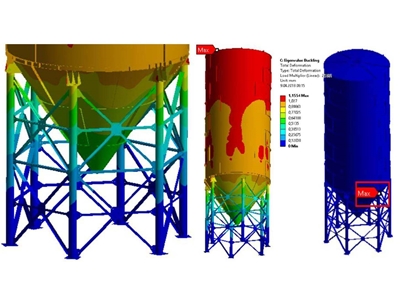 50 Ton Silo Kapasitesine Sahip Çimento Silosu - 0