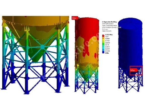 50 Ton Silo Kapasitesine Sahip Çimento Silosu