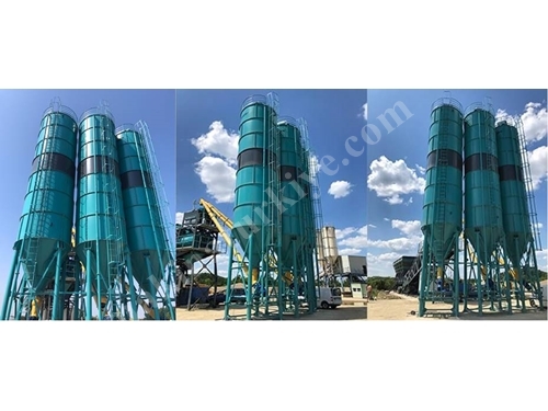 100 Ton Silo Kapasitesine Sahip Çimento Silosu
