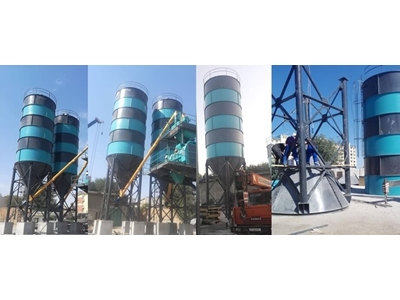 200 Ton Kapasiteli Cıvata Tipi Çimento Silosu - 0