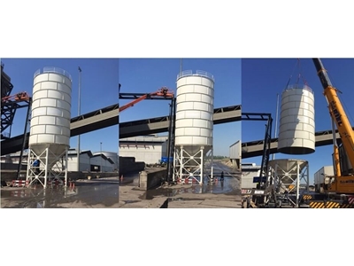 3000 Ton Kapasiteli Civatalı Tip Çimento Silosu - 1