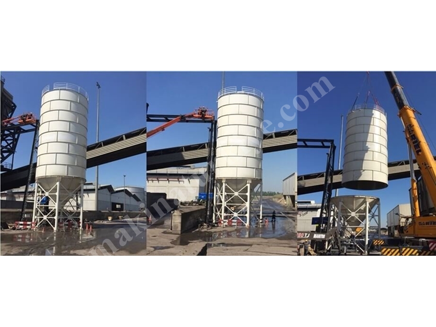 3000 Ton Kapasiteli Civatalı Tip Çimento Silosu