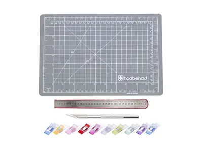 A4 Cutting Mat Grey Color (30Cmx22cm) Double-Sided Hobby Cutting Mat Board Set