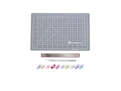 A3 Cutting Mat Grey Color (45Cmx30cm) Double-Sided Hobby Cutting Mat Board Set