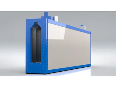 800X2300x32000 Mm Electric Tunnel Type Electrostatic Paint Oven
