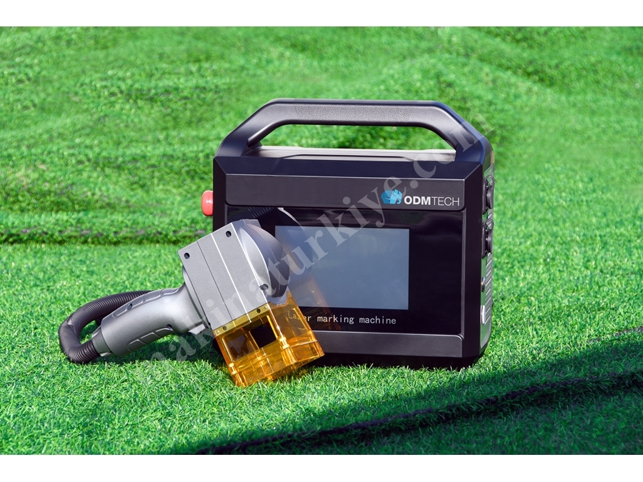 20 Watt Bataryalı 100x100mm  Mobil Fiber Lazer Markalama Makinası 