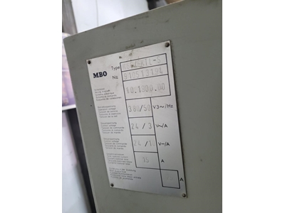 MBO K66/6KTL  66x102 Kırım Katlama Makinası - 2