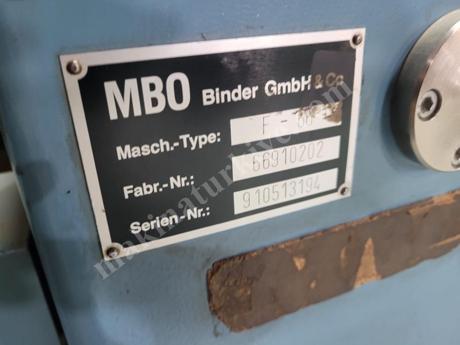 MBO K66/6KTL  66x102 Kırım Katlama Makinası