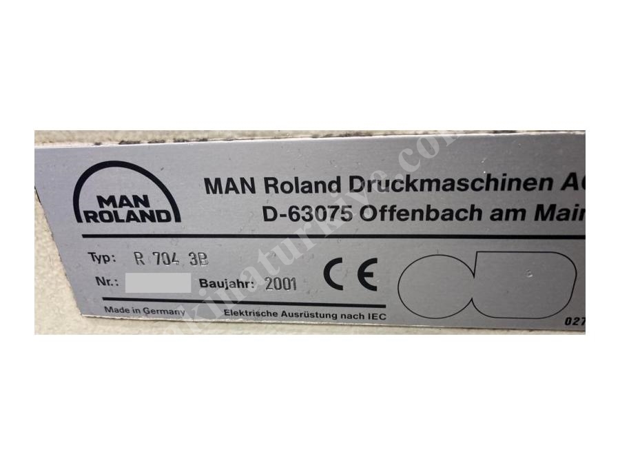 Roland 704 4 Renk Ofset Baskı Makinesi