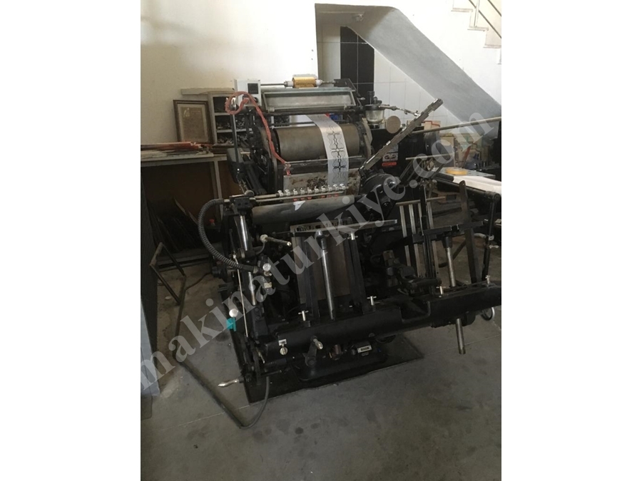 Heidelberg Yaldız Tertibatlı Maşalı Baskı ve Keski Makinesi