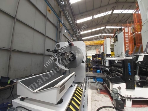 12 Ton Kapasiteli Hidrolik Rulo Saç Açıcı Sürücü Makinası
