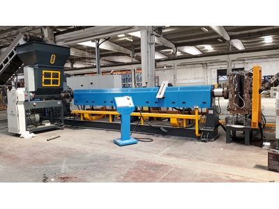 160 mm Vidalı Yan Beslemeli Granül Extruder - 0