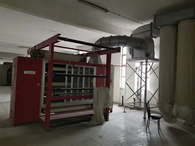 2.00 mt Silindir eni Dik Kumaş Karbon Fırçalama Makinası 