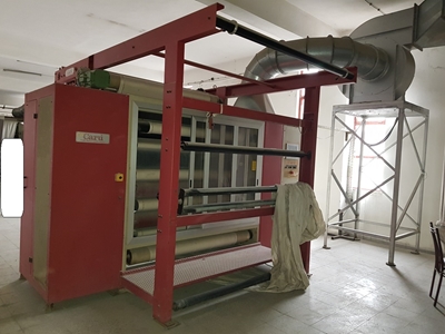 2.00 mt Roller width Vertical Fabric Carbon Brushing Machine - 2