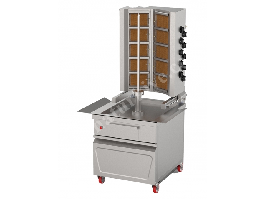 Gazlı 10'Lu Arabalı Döner Makinası 