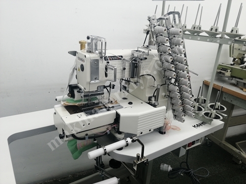 Автоматическая строчильная машина Kansai с 12 иглами для резинки