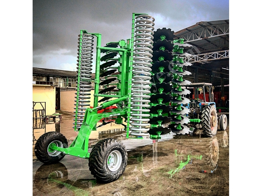 Katlamalı Ağır Tip Disk Tiller Merdaneli Çekilir Tip