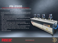 FN2500 (Hidro-Pnömatik) 4'lü Aluminyum Menteşe Yeri Açma Makinası - 0