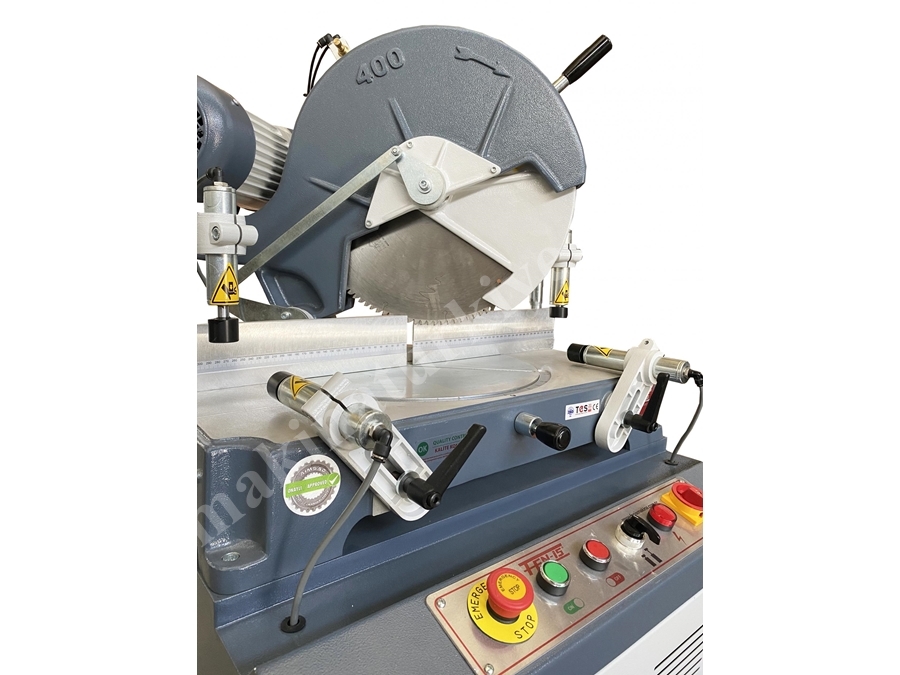 FN400P Ø 400 Mm Pnömatik Mengene Manuel Aluminyum Kesim Makinası