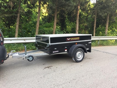 Box Cargo Transport Trailer - 1