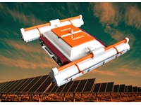 2 Yönlü Çift Fırça Sistemli Bataryalı Güneş Paneli Temizleme Makinası
