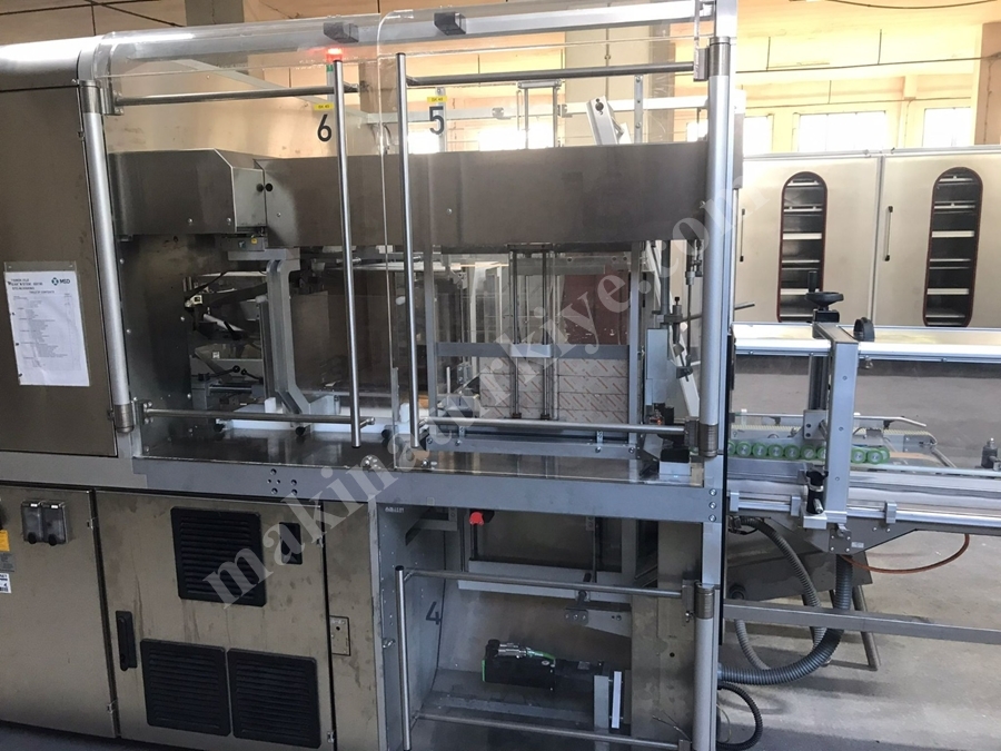 İlaç Koli Hazırlama Makinası ( Dizme Bantlama Etiketleme ) (Used Case Packer)
