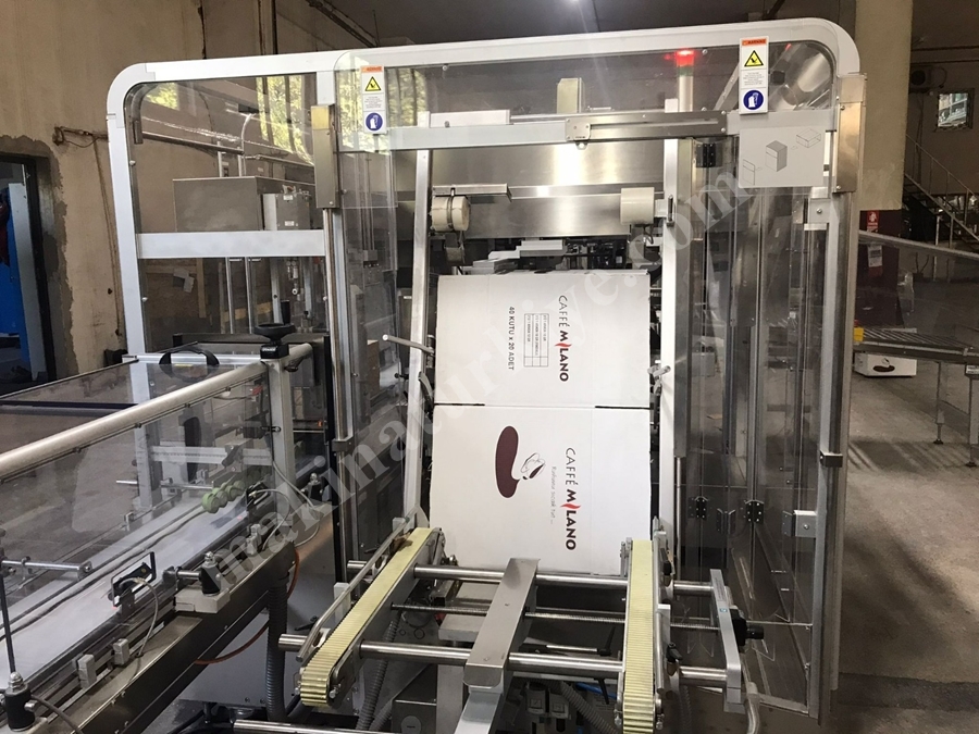 İlaç Koli Hazırlama Makinası ( Dizme Bantlama Etiketleme ) (Used Case Packer)