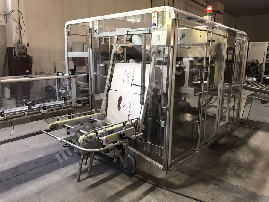 İlaç Koli Hazırlama Makinası ( Dizme Bantlama Etiketleme ) (Used Case Packer)