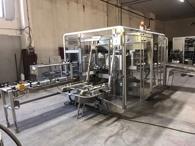 İlaç Koli Hazırlama Makinası ( Dizme Bantlama Etiketleme ) (Used Case Packer)