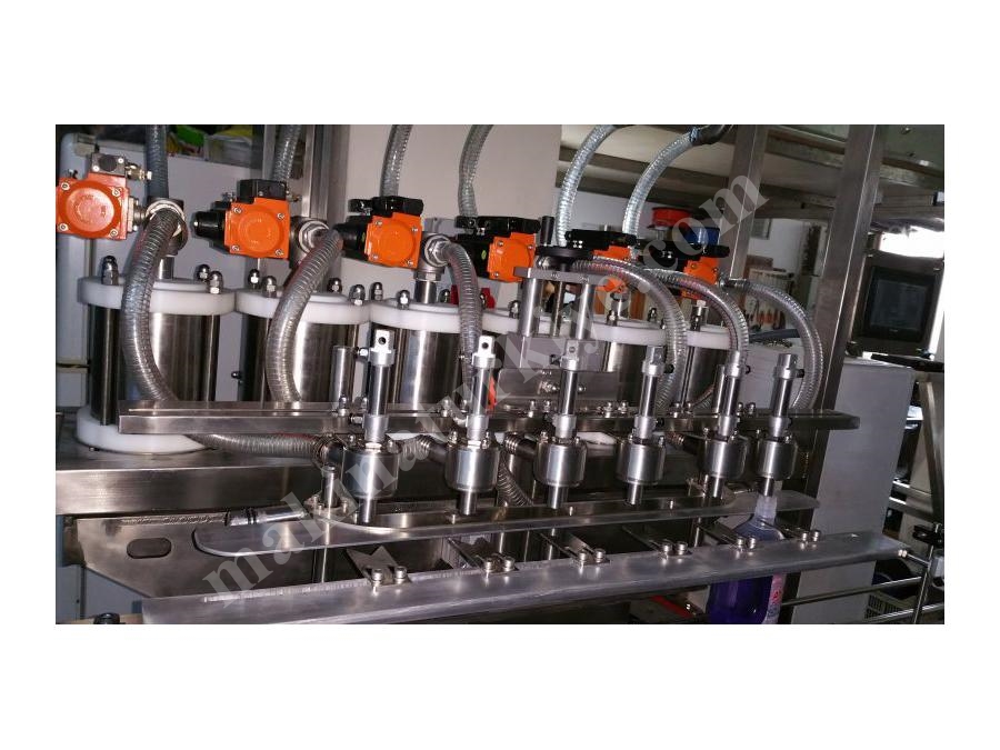 12 Nozullu Otomatik Sıvı Dolum Makinası