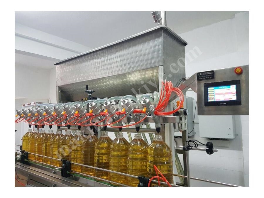 12 Nozullu Otomatik Sıvı Dolum Makinası