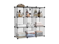 9 Compartment Metal Multi-Purpose Shelf Cabinet Organizer - 5