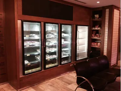 Industrial Milk Cabinet with LED Lighting