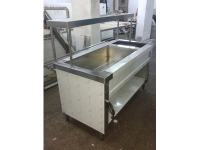 3+1 Bain-Marie-Arbeitsplatte