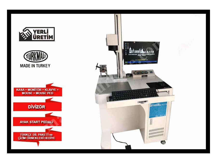 30WP Fiber Lazer Markalama Makinası