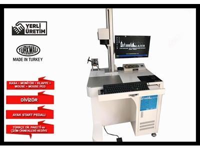 30W Türk Malı Belgeli Fiber Lazer Markalama Makinası
