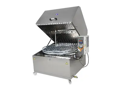 Pnömatik Önden Kapaklı Döner Sepetli Parça Yıkama Makinası