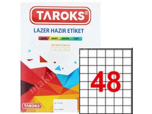 35x35 Mm Hazır Lazer Etiketi