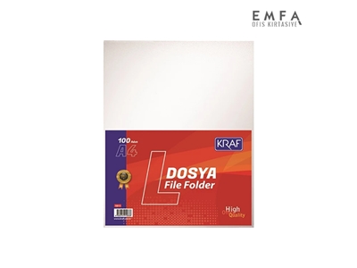 1011 L 100'Lü A4 Poşet Dosya  - 0